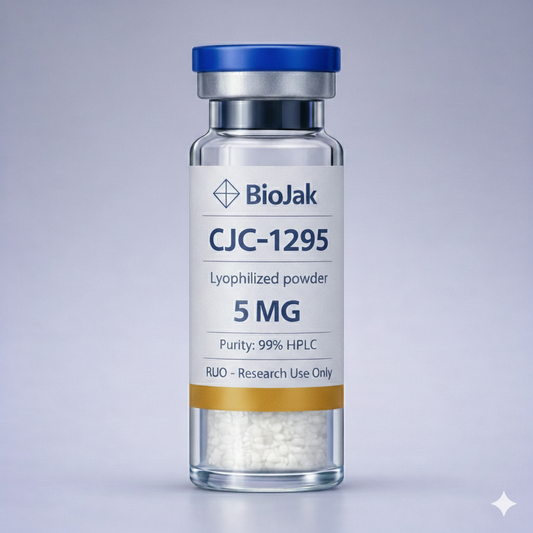 CJC-1295 research peptide vial by BioJak