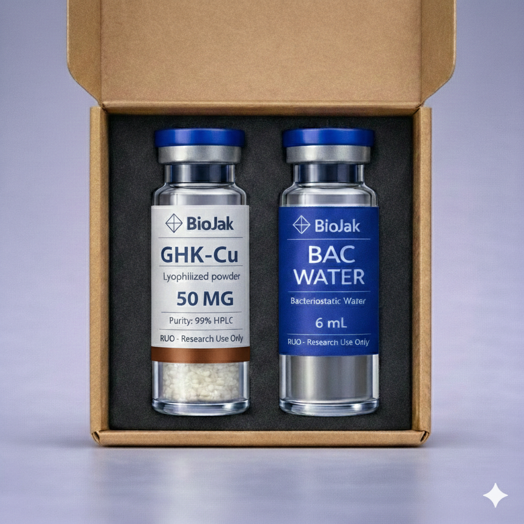 GHK-Cu Péptido de Cobre 50mg caja presentación - BioJak Argentina