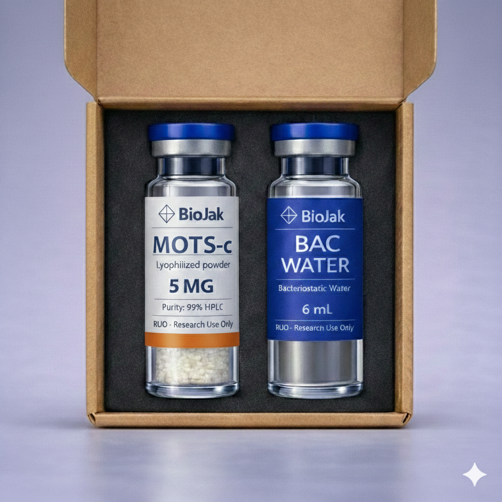 MOTS-c 5mg caja presentación péptido de investigación - BioJak