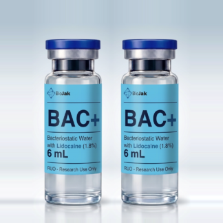 Dos viales de agua bacteriostática con lidocaína al 1,8 % de 6 mL