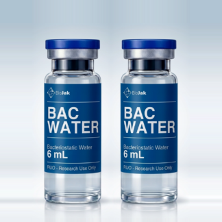 Dos viales de agua bacteriostática de 6 mL