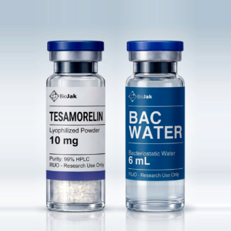 Tesamorelin 10 mg con agua bacteriostática de 6 mL