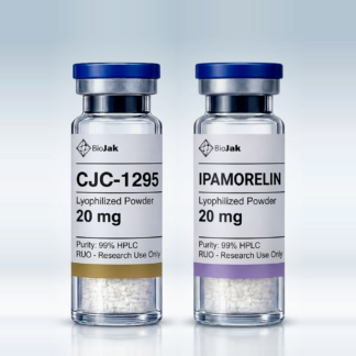 Stack Titán de BioJak: viales de CJC-1295 20 mg e Ipamorelin 20 mg