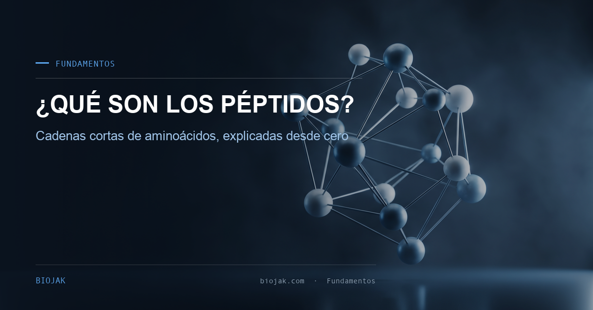 Imagen del artículo de BioJak sobre que son los peptidos de investigacion, material de investigación de laboratorio